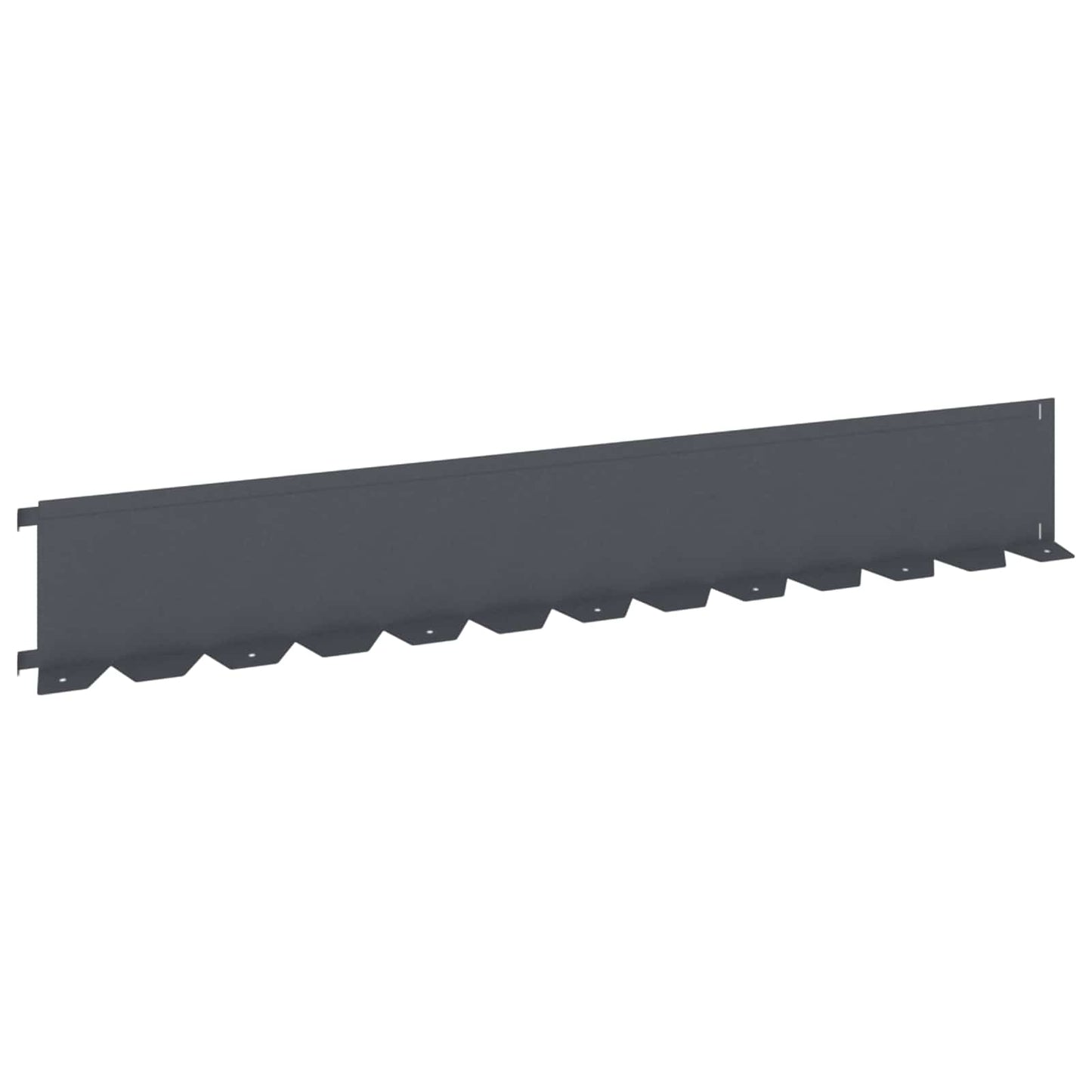 Lawn Edging 20 pcs 102 x 15 x 4 cm Steel Anthracite