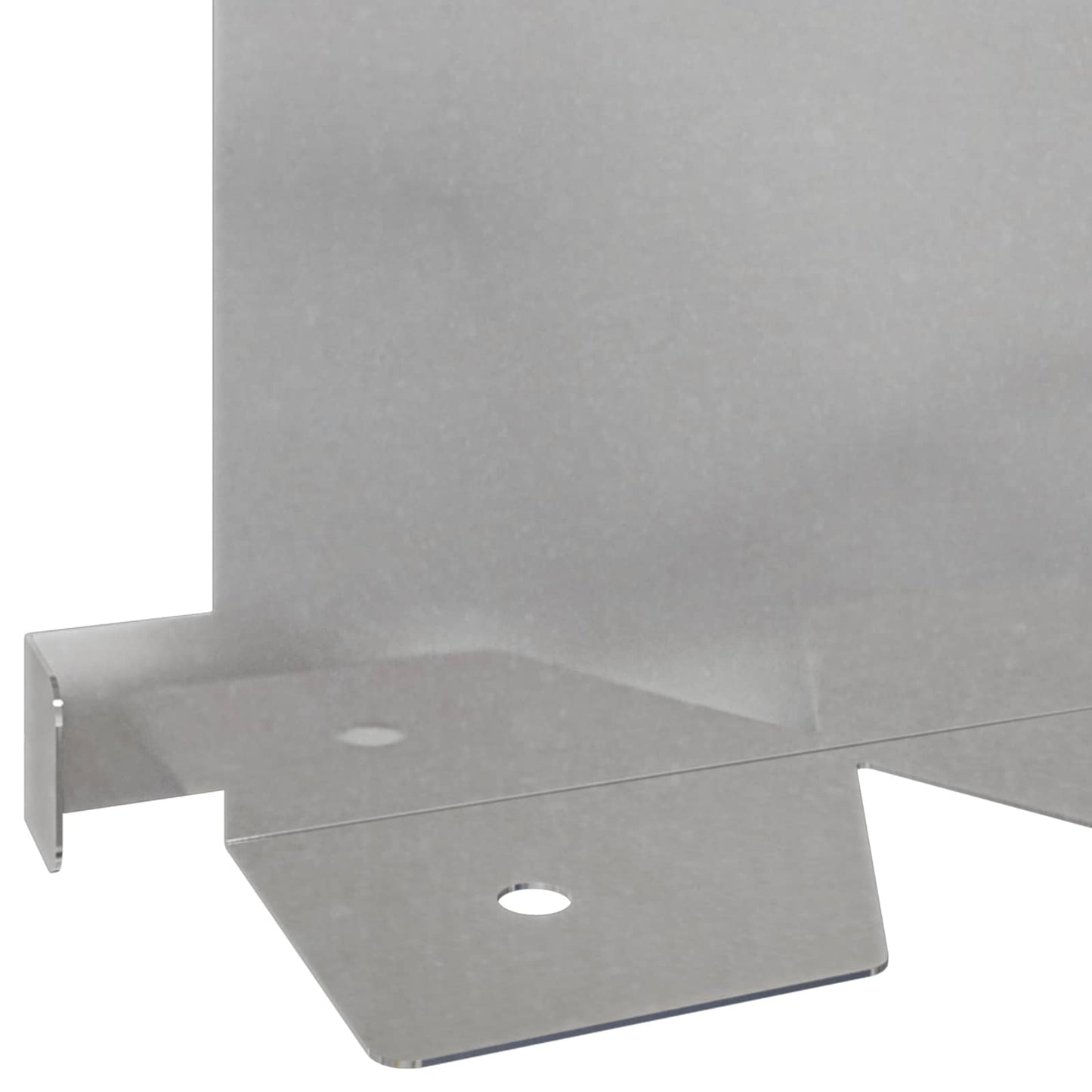 Lawn Edging 10 pcs 102 x 15 x 4 cm Steel Silver