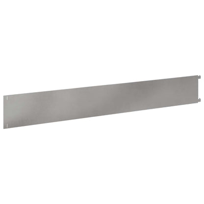 Lawn Edging 30 pcs 102 x 15 x 4 cm Steel Silver