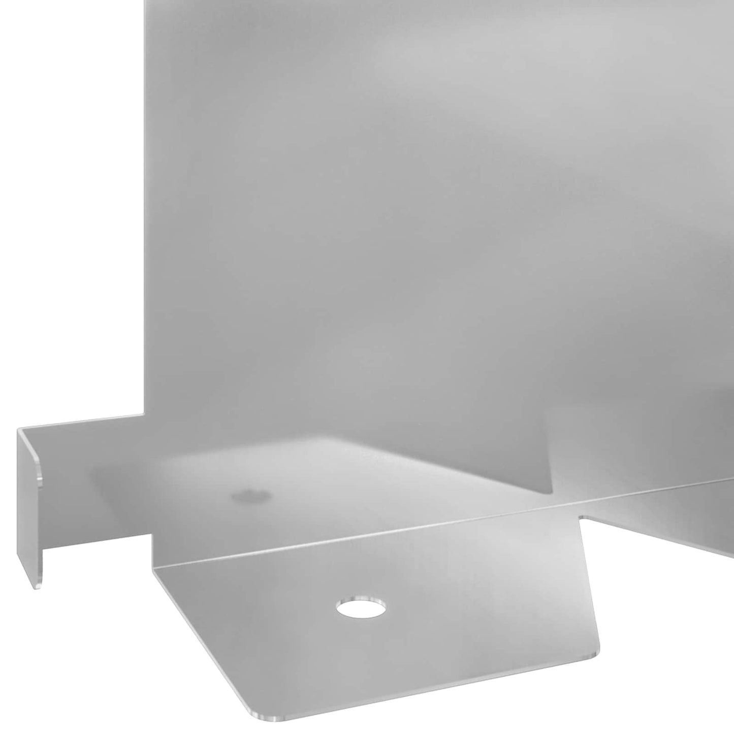Lawn Edging 10 pcs 102 x 15 x 4 cm Steel Silver