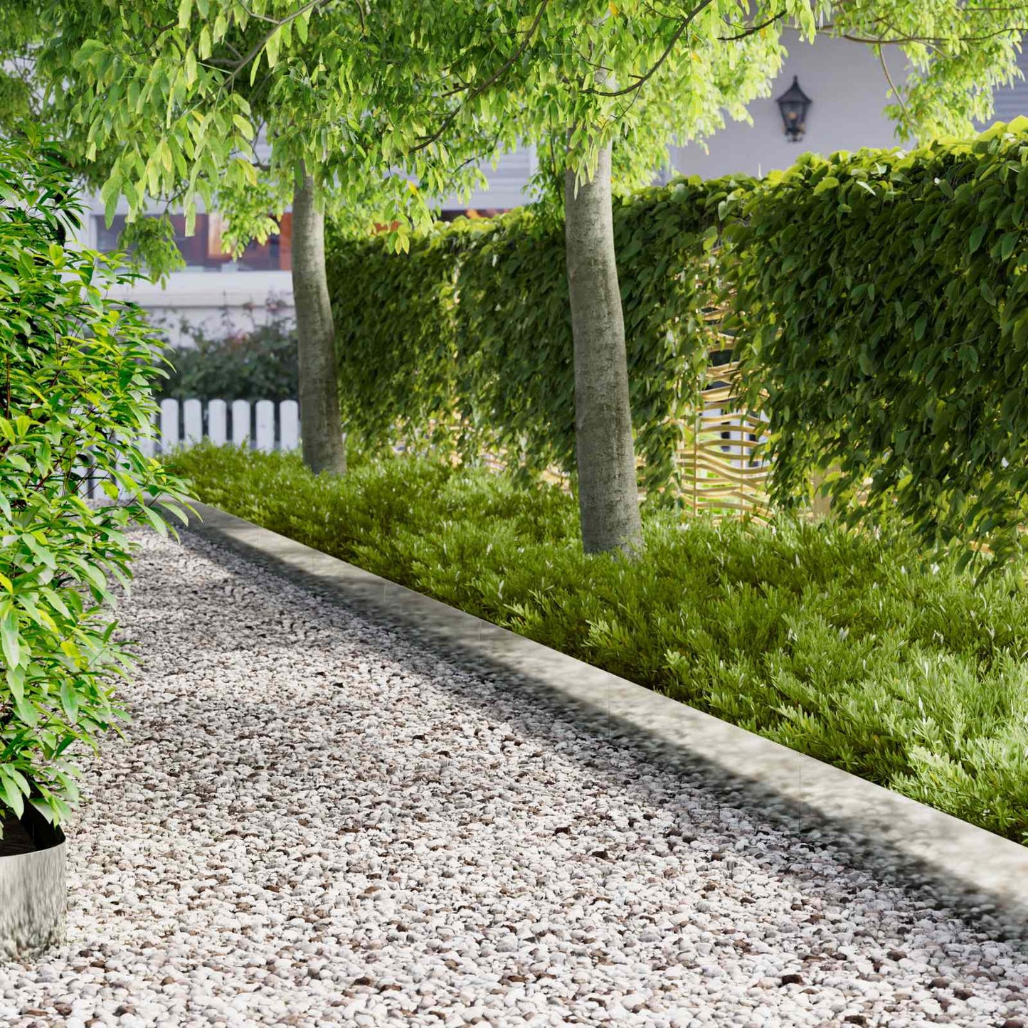 Lawn Edging 30 pcs 102 x 15 x 4 cm Steel Silver