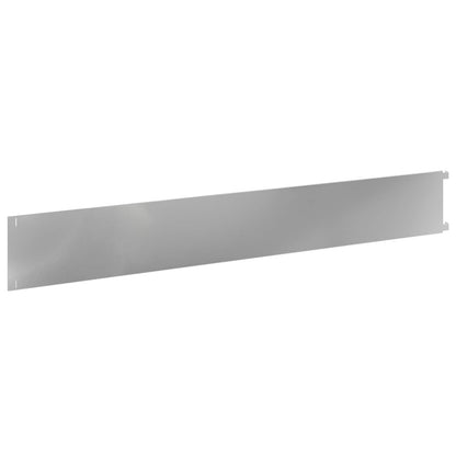 Lawn Edging 30 pcs 102 x 15 x 4 cm Steel Silver