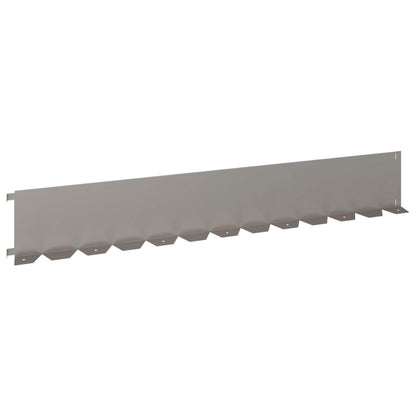 Lawn Edging 30 pcs 102 x 15 x 4 cm Steel Rusty