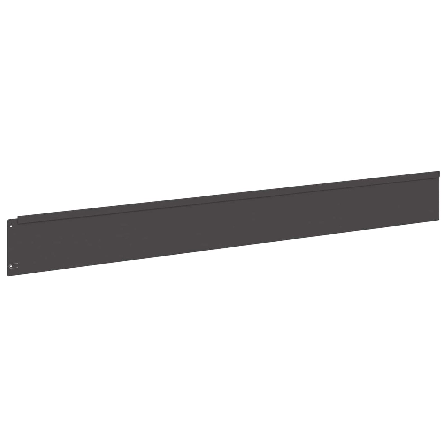 Lawn Edging 50 pcs 100 x 12 cm Steel Black