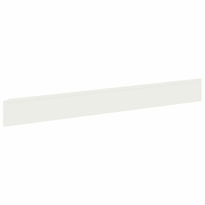 Lawn Edging 10 pcs 100 x 12 cm Steel White