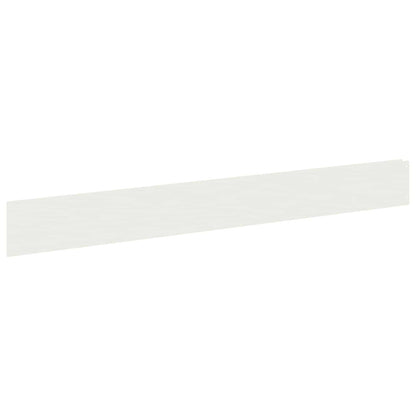 Lawn Edging 30 pcs 100 x 12 cm Steel White