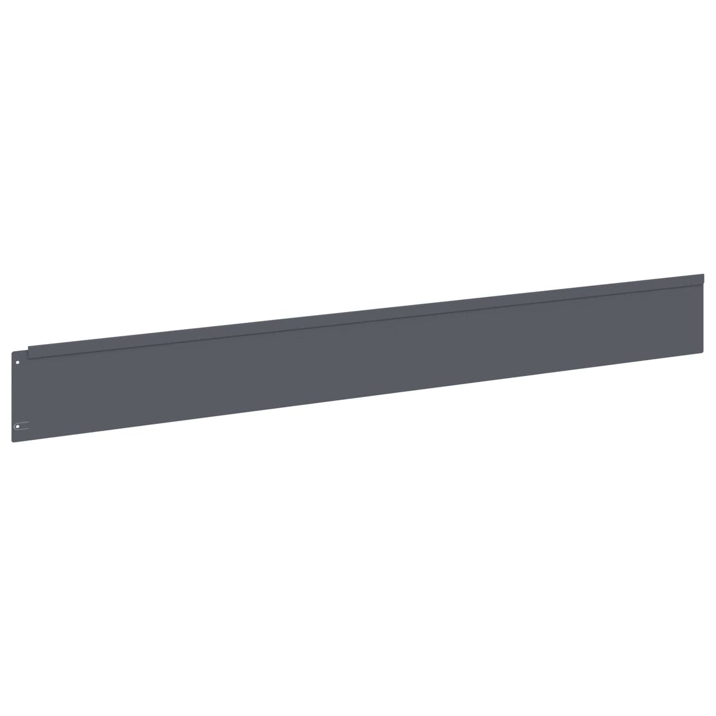 Lawn Edging 20 pcs 100 x 12 cm Steel Anthracite