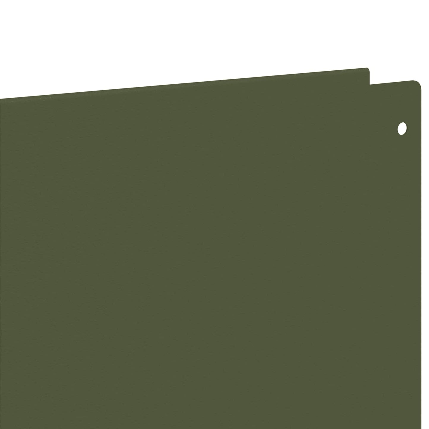 Lawn Edging 10 pcs 100 x 12 cm Steel Olive Green