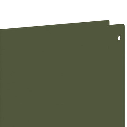 Lawn Edging 30 pcs 100 x 12 cm Steel Olive Green