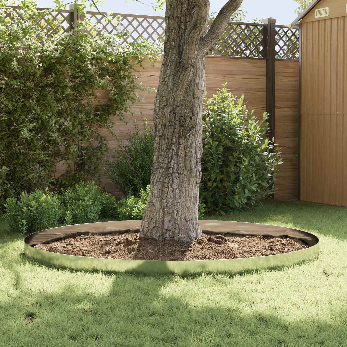 Lawn Edging 50 pcs 100 x 12 cm Steel Silver