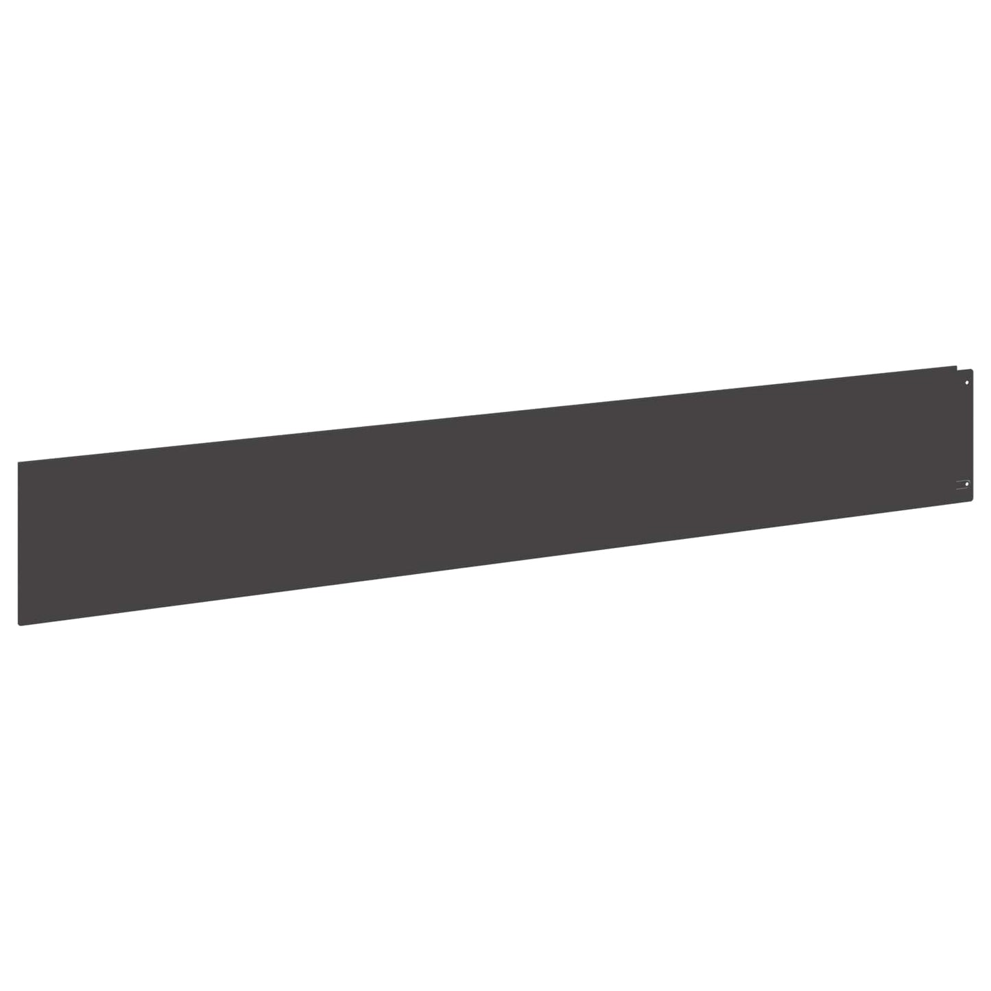 Lawn Edging 30 pcs 100 x 15 cm Steel Black