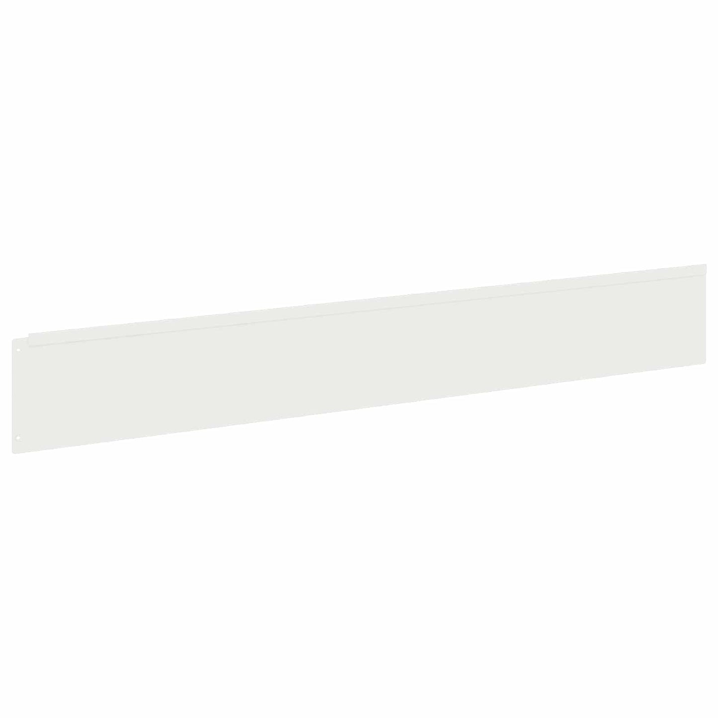Lawn Edging 10 pcs 100 x 15 cm Steel White