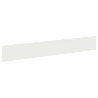 Lawn Edging 10 pcs 100 x 15 cm Steel White