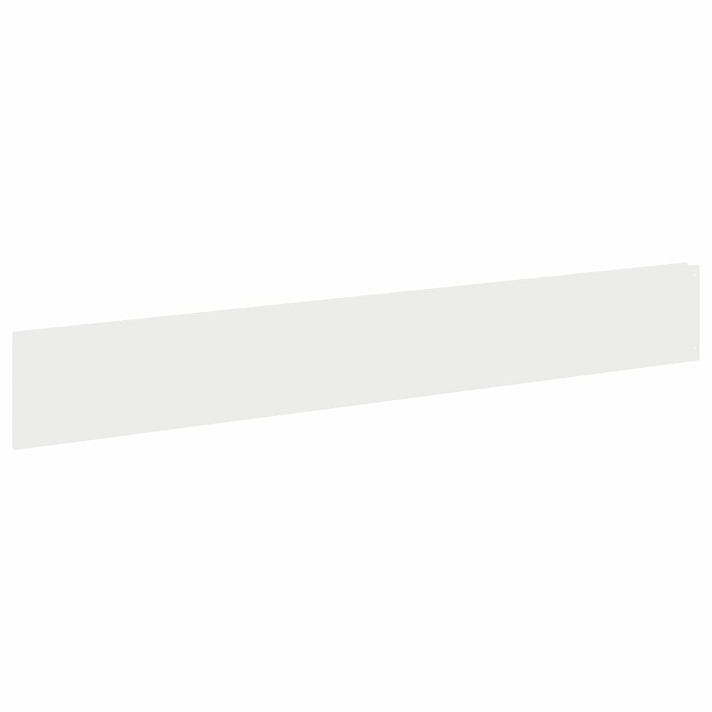Lawn Edging 20 pcs 100 x 15 cm Steel White