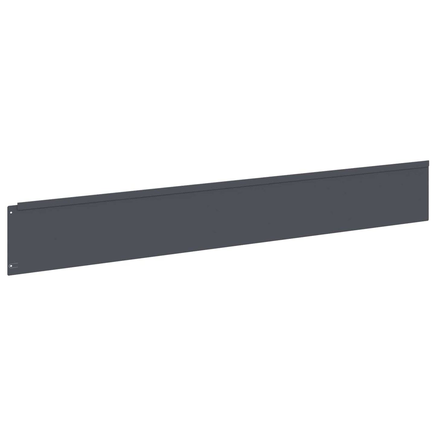 Lawn Edging 10 pcs 100 x 15 cm Steel Anthracite
