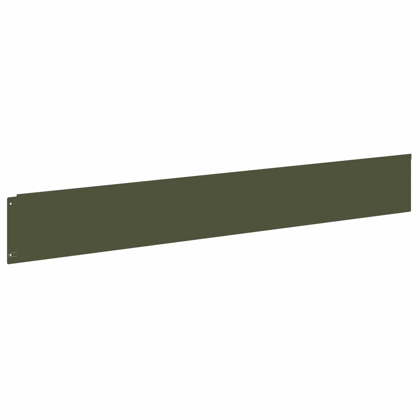 Lawn Edging 20 pcs 100 x 15 cm Steel Olive Green