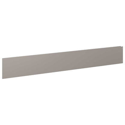 Lawn Edge with Top Fold 20 pcs 100x15cm Steel Rusty