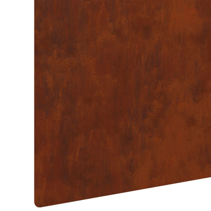 Lawn Edging 30 pcs 100 x 15 cm Steel Rusty