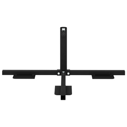 Half Parasol Base Frame Black Steel for 32-38 mm Pole