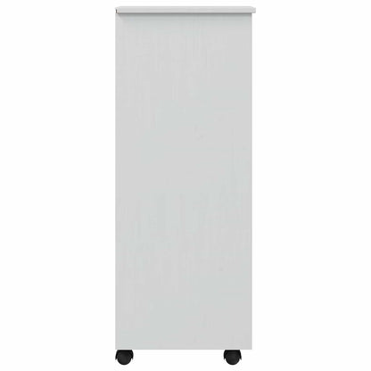 Rolling Cabinet with Drawers CORONA White