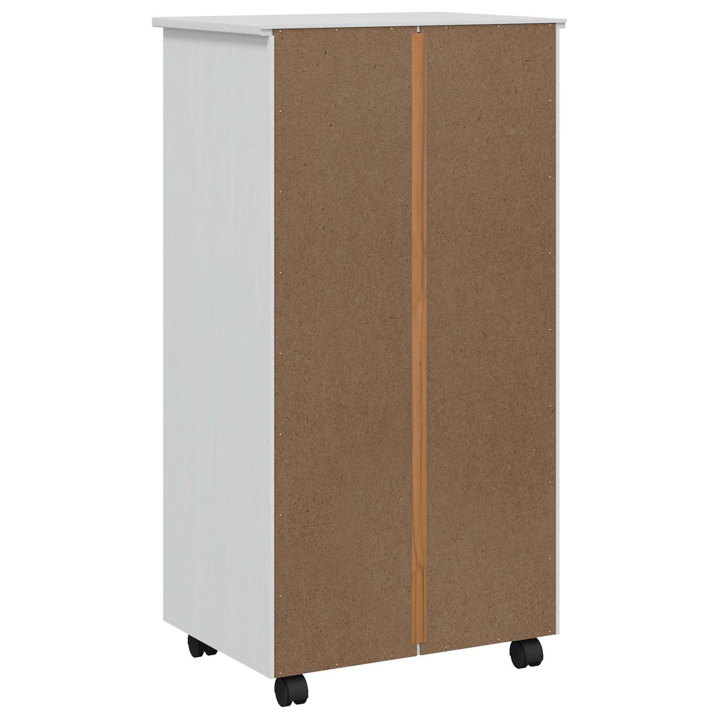 Rolling Cabinet with Drawers CORONA White