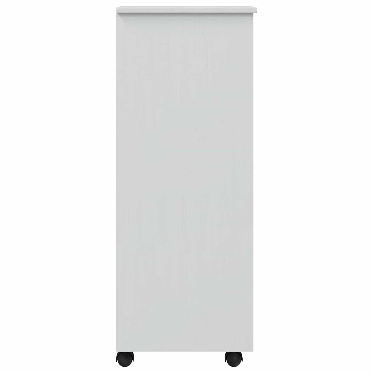 Rolling Cabinet with Drawers CORONA White