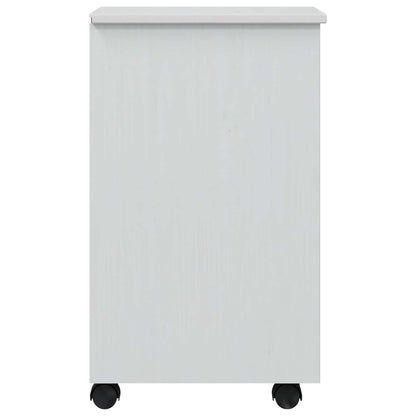 Rolling Cabinet with Drawers CORONA White