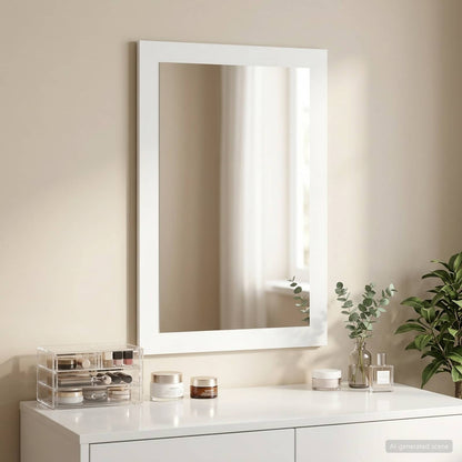 Mirror FAUSKE White 43 x 3.5 x 77 cm Rectangular