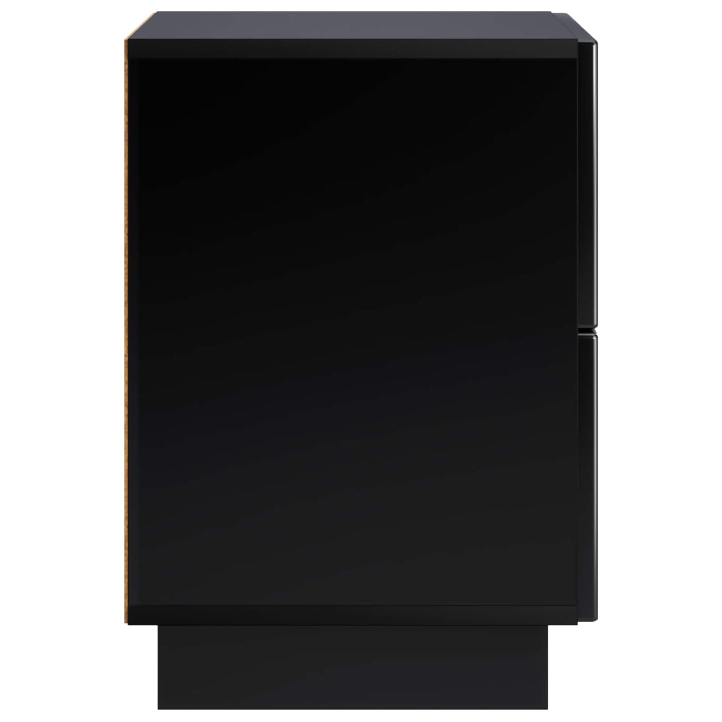 Bedside Cabinet 2 pcs Black 33.5 x 34.5 x 50 cm Engineered Wood
