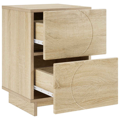 Bedside Cabinet 2 pcs Sonoma Oak 33.5 x 34.5 x 50 cm