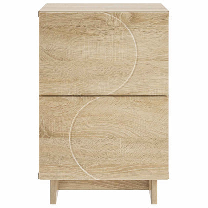Bedside Cabinet 2 pcs Sonoma Oak 33.5 x 34.5 x 50 cm