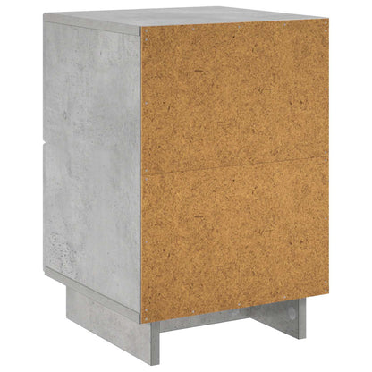 Bedside Cabinet Concrete Grey 33.5 x 34.5 x 50 cm