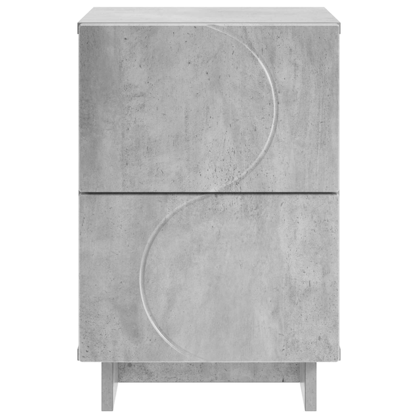 Bedside Cabinet 2 pcs Concrete Grey 33.5 x 34.5 x 50 cm