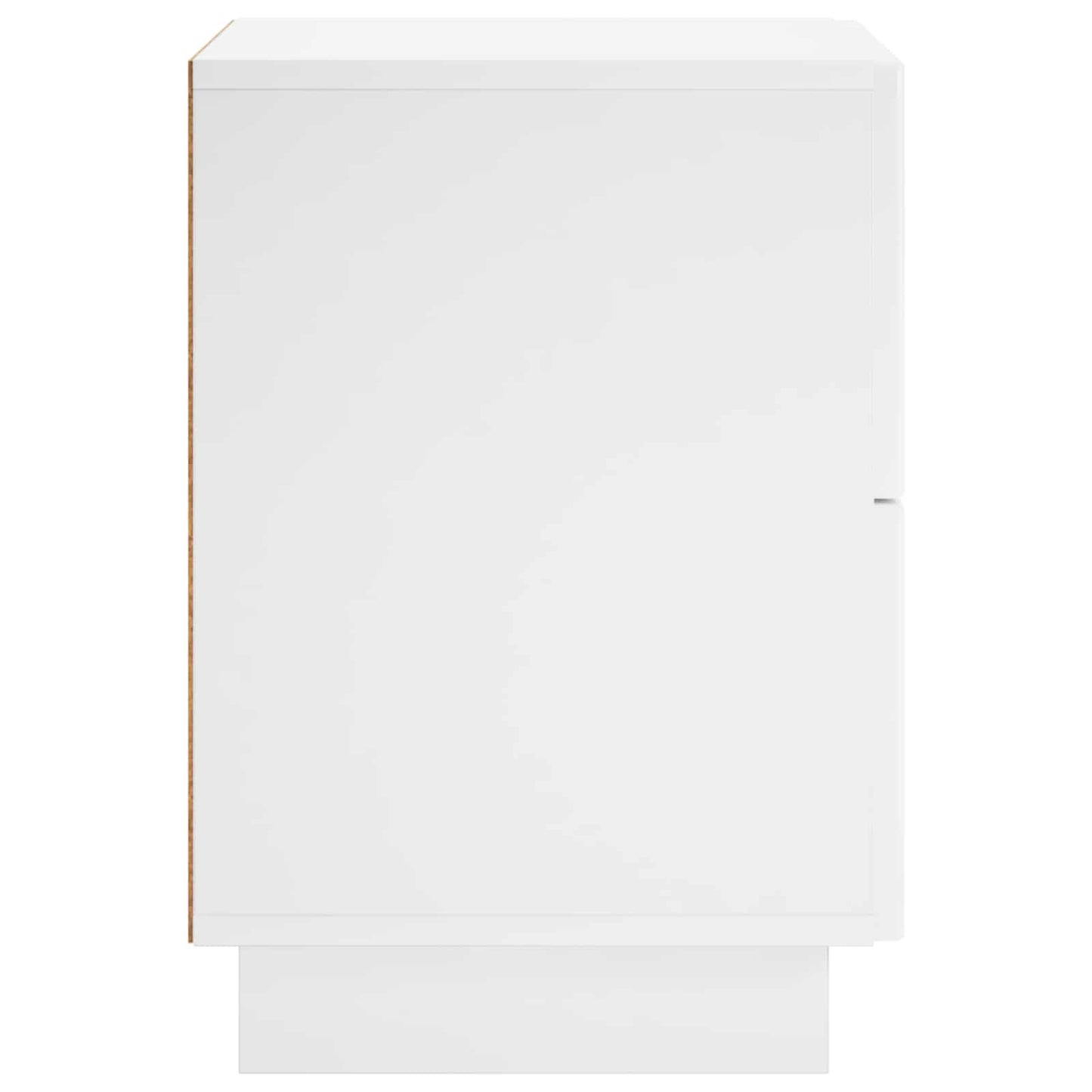 Bedside Cabinet 2 pcs High Gloss White 33.5 x 34.5 x 50 cm