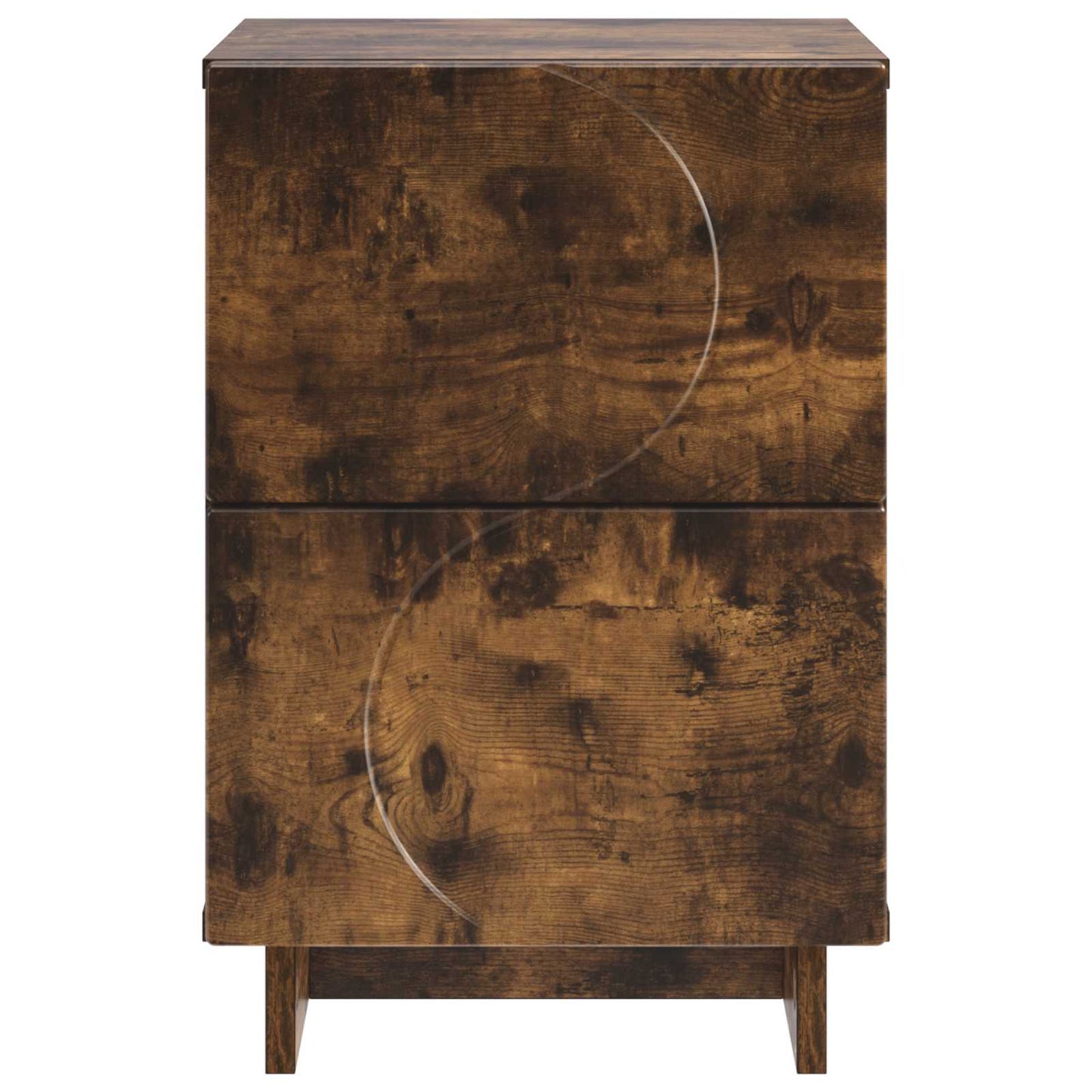 Bedside Cabinet 2 pcs Smoked Oak 33.5 x 34.5 x 50 cm