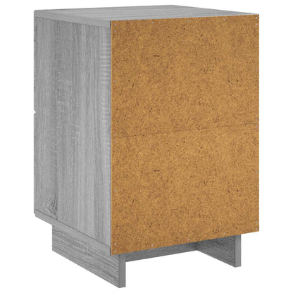 Bedside Cabinet Grey Sonoma 33.5 x 34.5 x 50 cm Engineered Wood