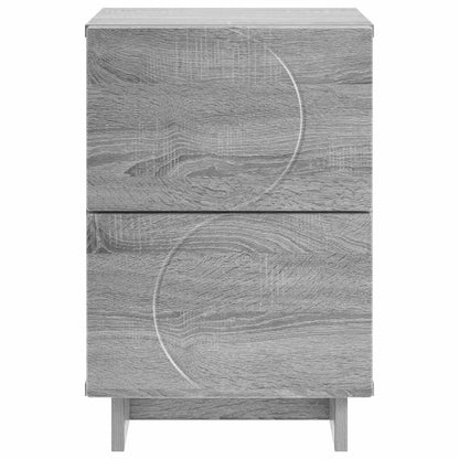 Bedside Cabinet Grey Sonoma 33.5 x 34.5 x 50 cm Engineered Wood