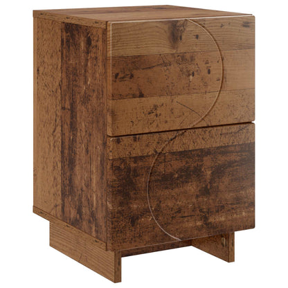 Bedside Cabinet Oak Wood 33.5 x 34.5 x 50 cm Engineered Wood