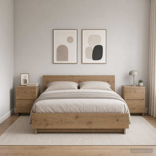 Bedside Cabinet 2 pcs Artisan Oak 33.5 x 34.5 x 50 cm