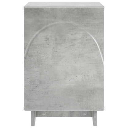 Bedside Cabinet 2 pcs Concrete Grey 33.5 x 34.5 x 50 cm
