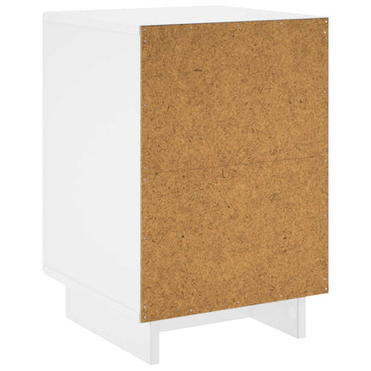 Bedside Cabinet High Gloss White 33.5 x 34.5 x 50 cm