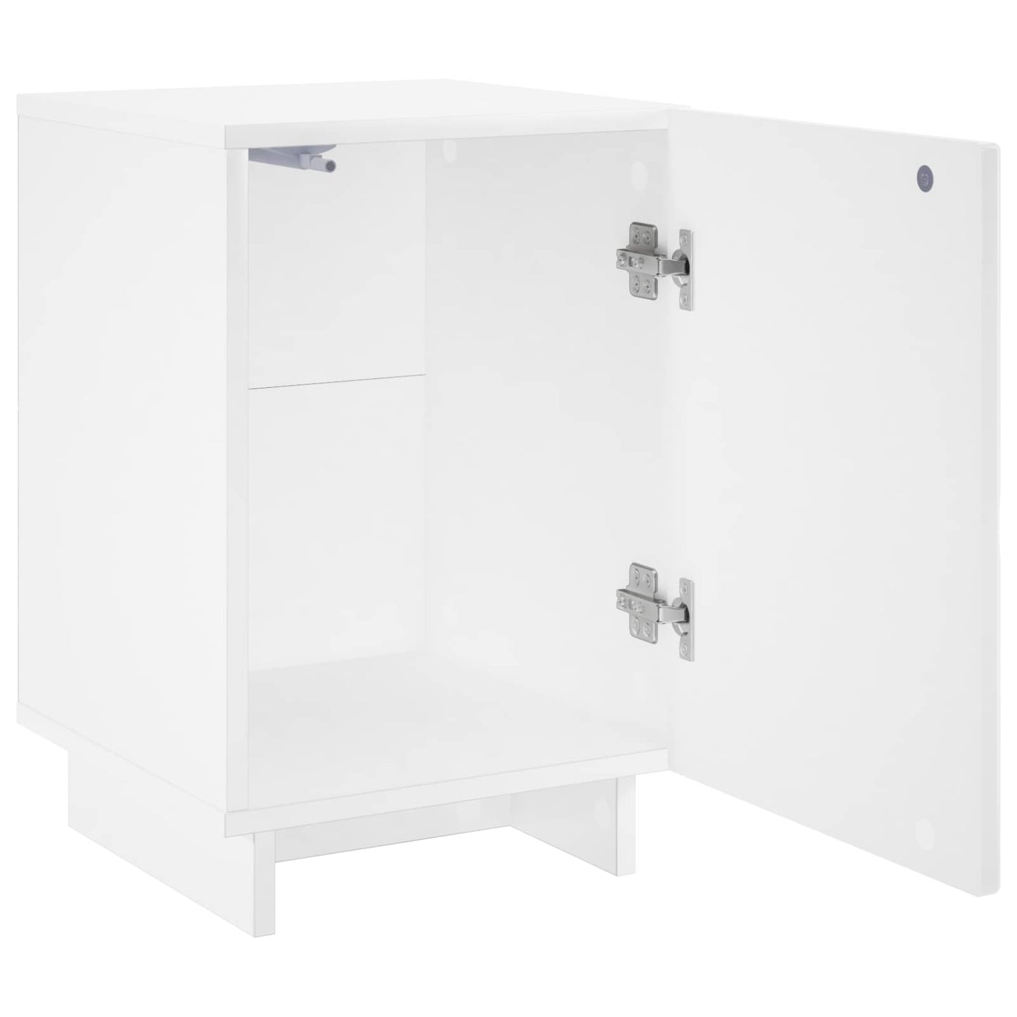 Bedside Cabinet 2 pcs High Gloss White 33.5 x 34.5 x 50 cm