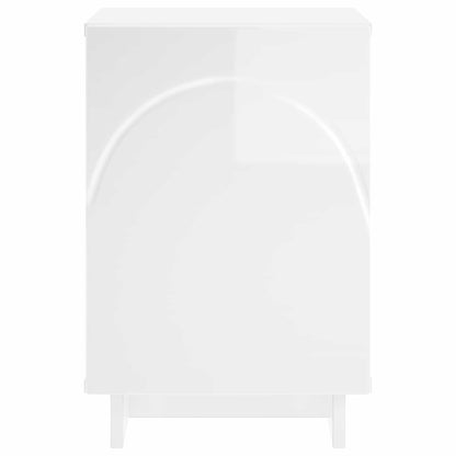 Bedside Cabinet 2 pcs High Gloss White 33.5 x 34.5 x 50 cm