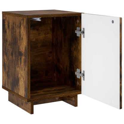 Bedside Cabinet Smoked Oak 33.5 x 34.5 x 50 cm Engineered Wood