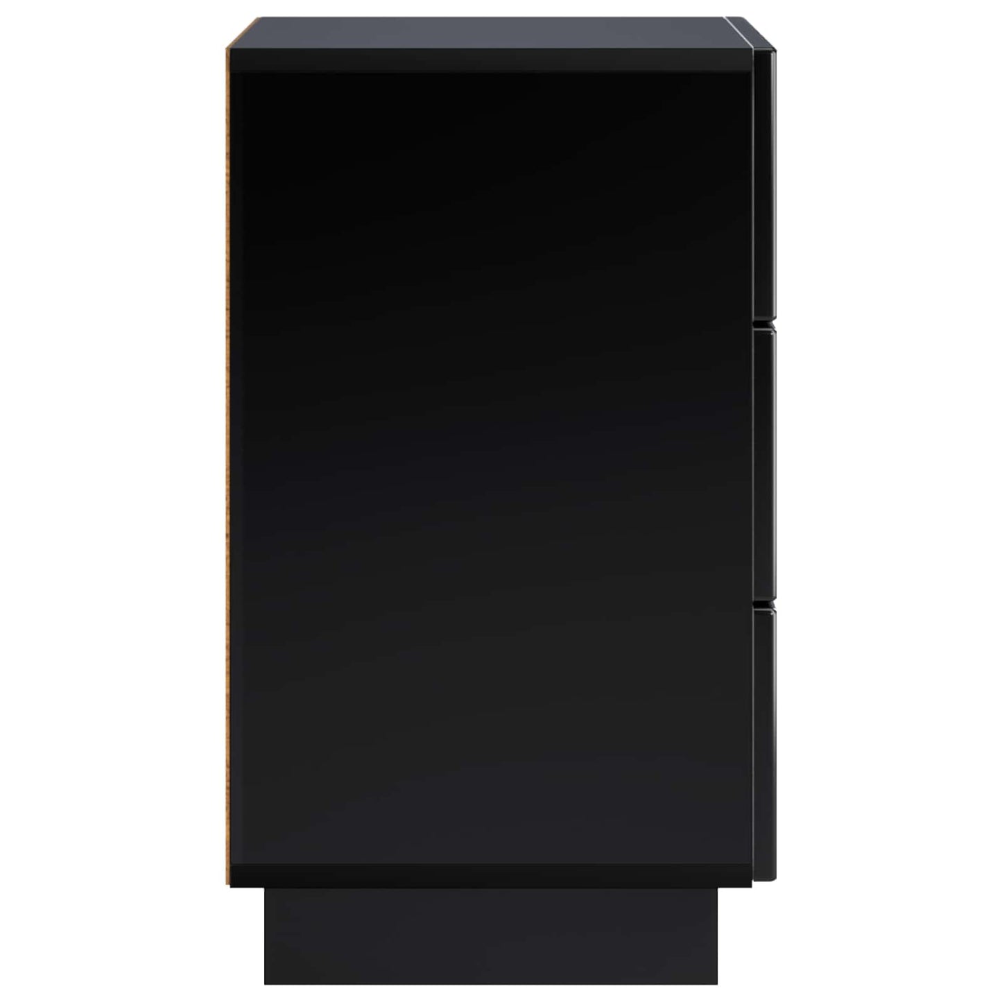 Bedside Cabinet Black 33.5 x 34.5 x 60 cm Engineered Wood