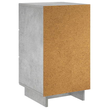 Bedside Cabinet Concrete Grey 33.5 x 34.5 x 60 cm