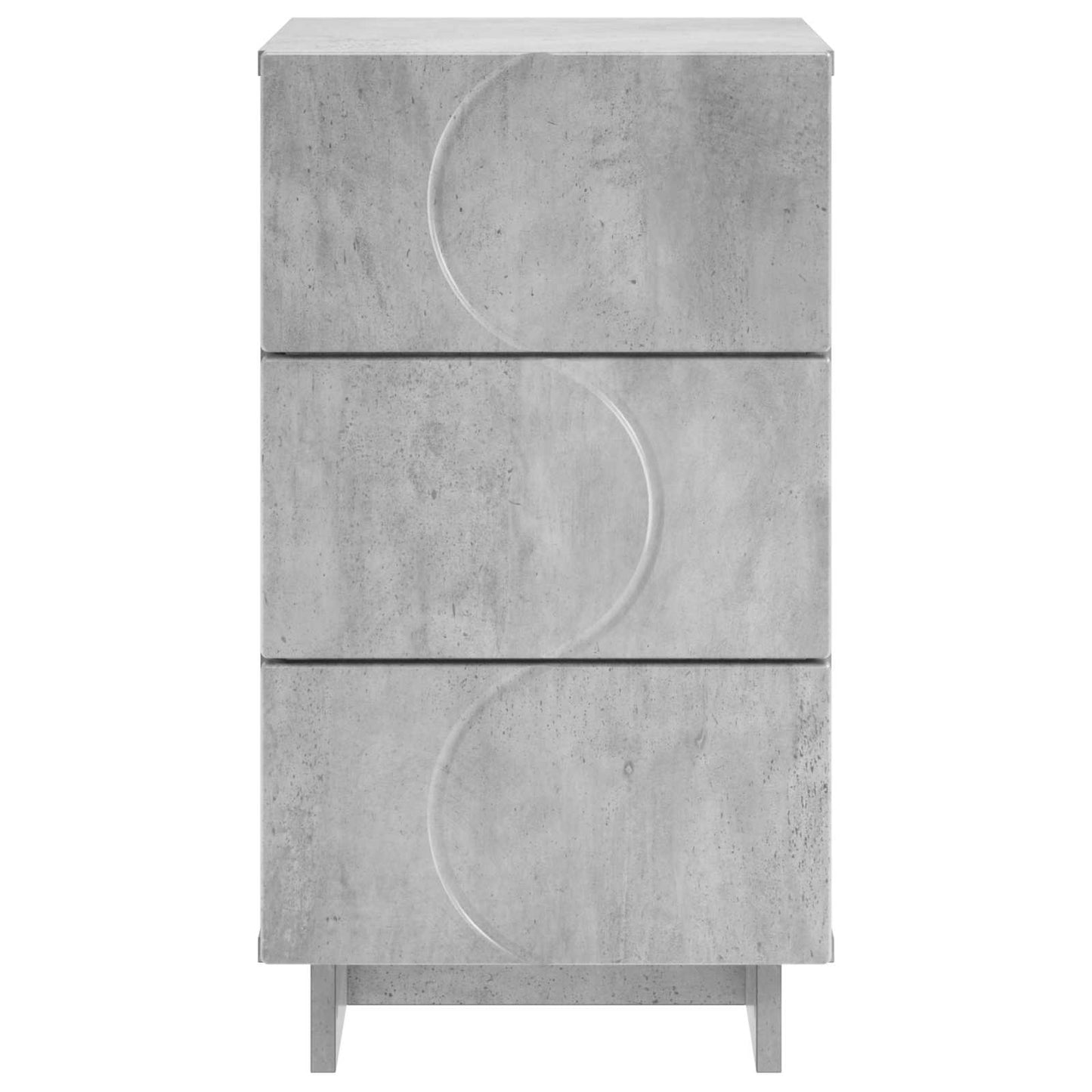 Bedside Cabinet 2 pcs Concrete Grey 33.5 x 34.5 x 60 cm