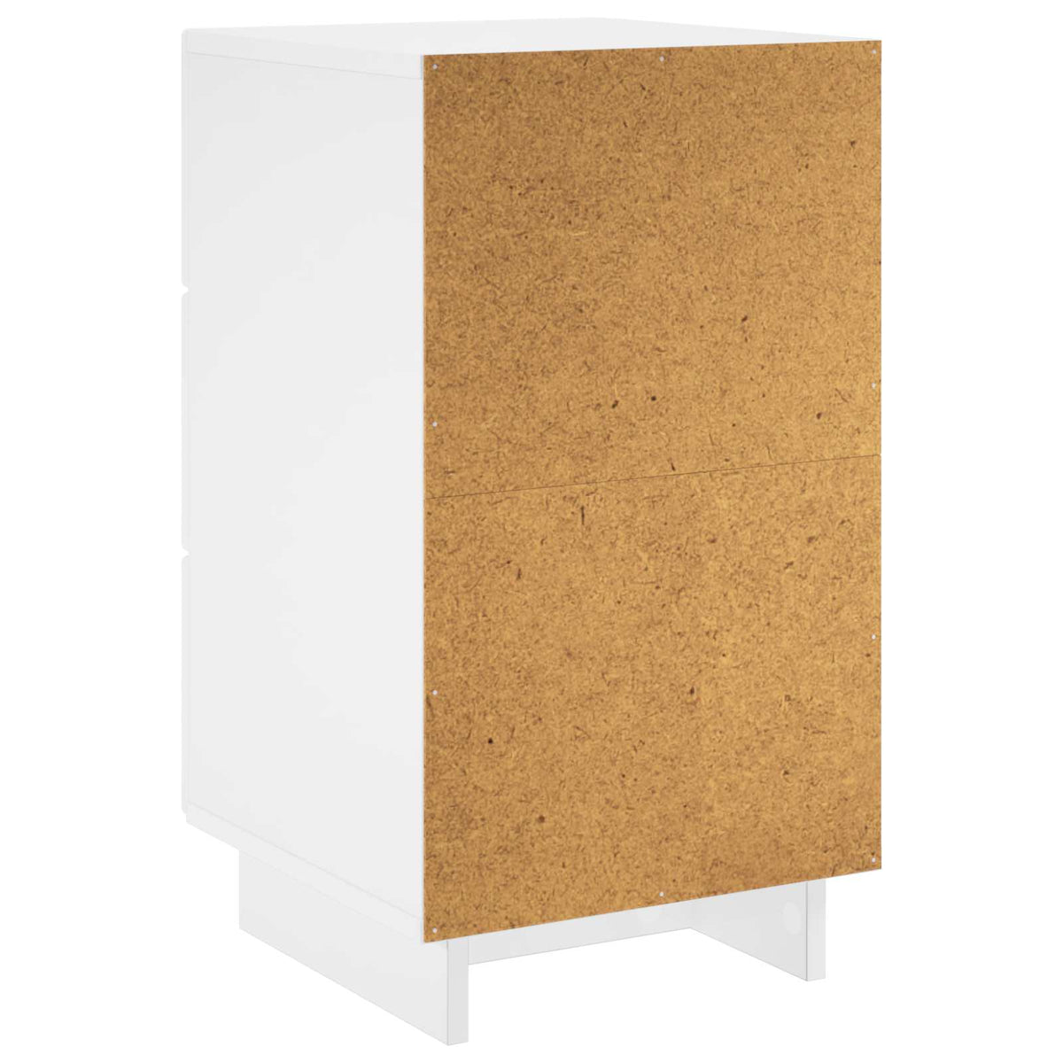 Bedside Cabinet High Gloss White 33.5 x 34.5 x 60 cm