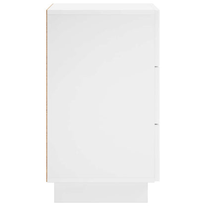 Bedside Cabinet High Gloss White 33.5 x 34.5 x 60 cm
