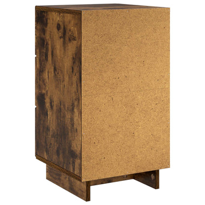Bedside Cabinet 2 pcs Smoked Oak 33.5 x 34.5 x 60 cm